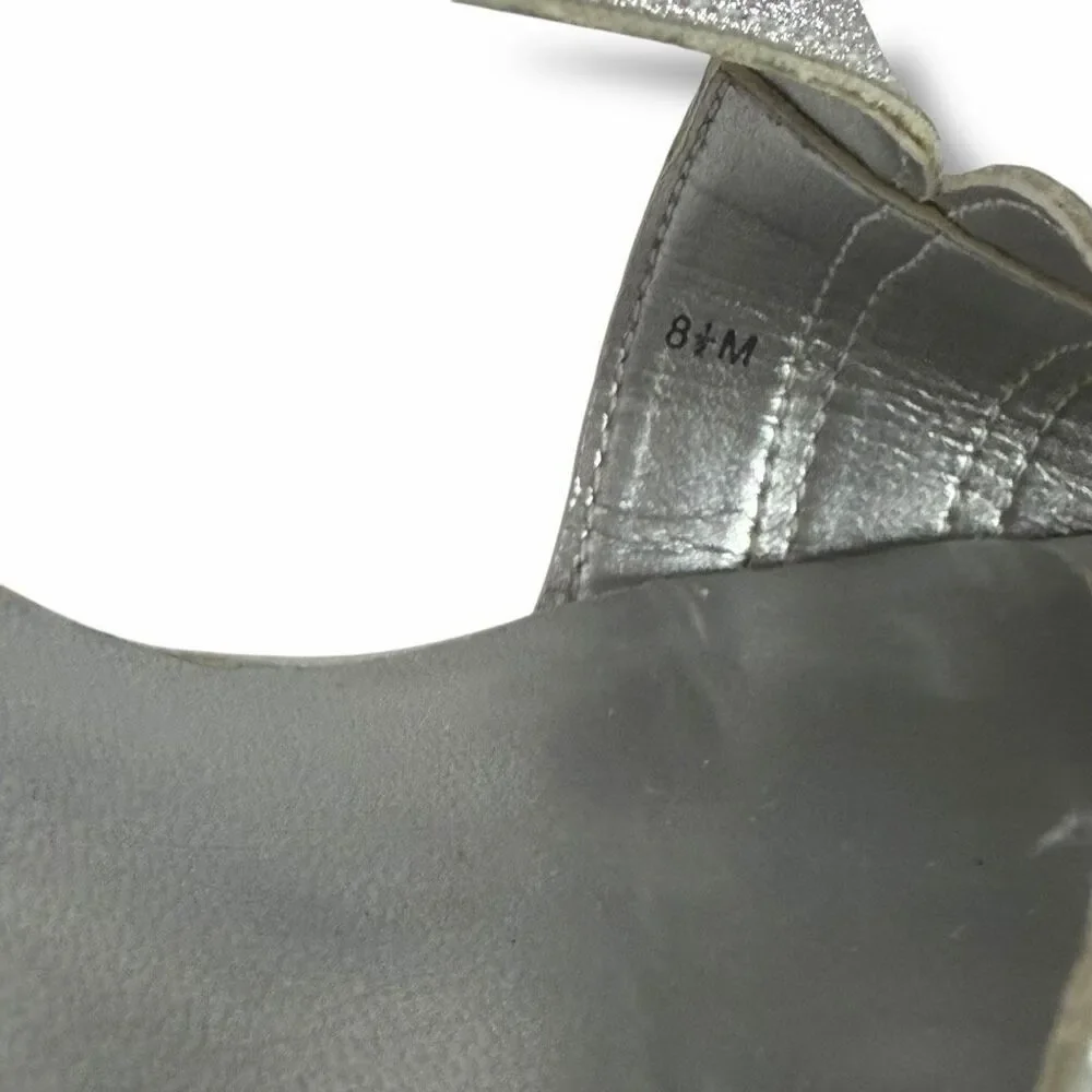 Mootsie Tootsies MoMarker Silver Sandal size 8.5
